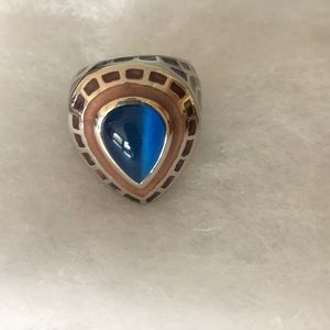 Blue eye stone Silver ring